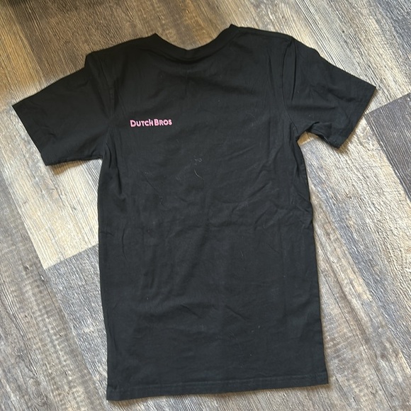 ✌️Dutch Bros Oversized Black T PINK “Whatever You’re..” XSMALL - Picture 5 of 8